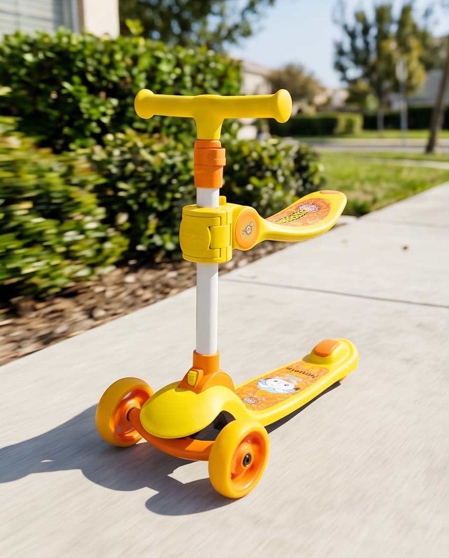 Convertible 3 wheel scooter