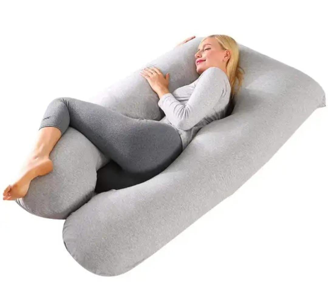 Ergonomic full-body maternity pillow