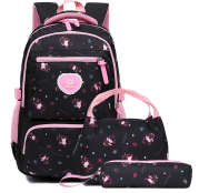 3 Pcs Set Printed Kid’s School Backpack