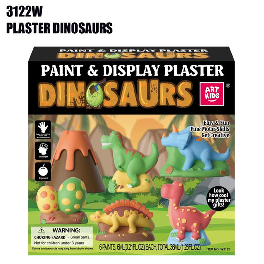 paint & display plaster dinosaurs