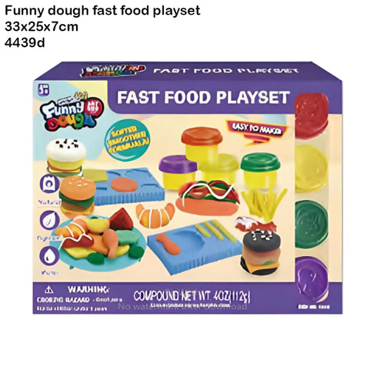 Play dough fast food playset