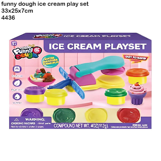 Play dough ice cream playset