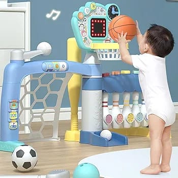 Football and basketball hoop