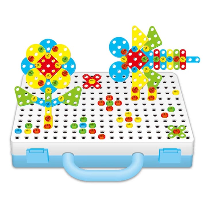 Creative Mosaic Puzzle with Electric Screw