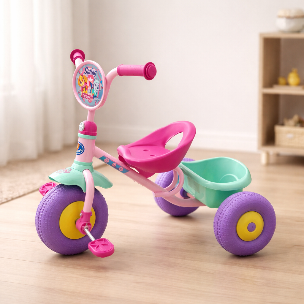Toddlers bike cartoon
