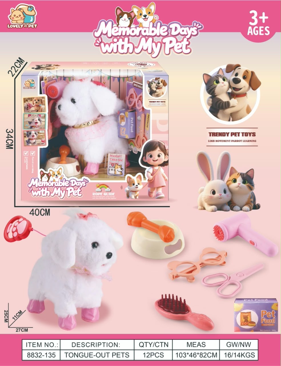 Memorable Days with My Pet interactive electronic toy set