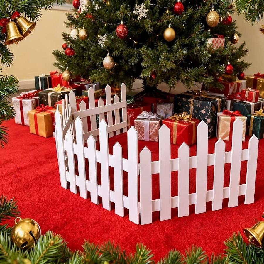 Decorated artificial Christmas tree