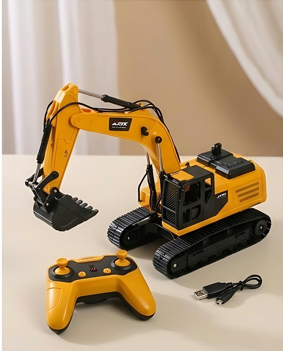 remote-controlled engineering excavator toy