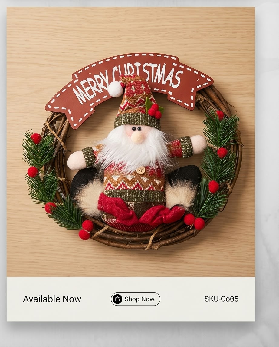 "Merry Christmas" banner