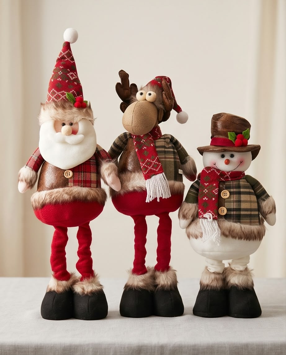 handmade Christmas standing figures