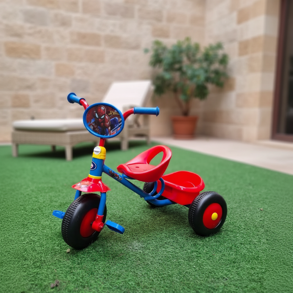 Toddlers bike cartoon