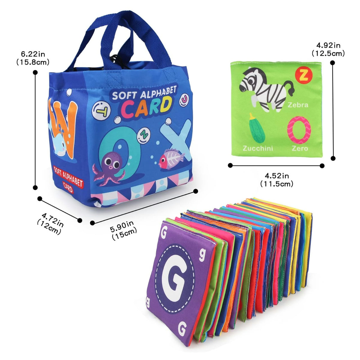Soft Alphabet Card educational toy set