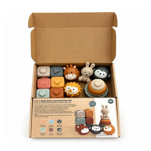 3-in-1 Baby Early Learning Play Set