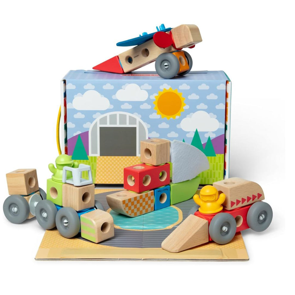 Melissa & Doug Blockables Vehicles Play Set