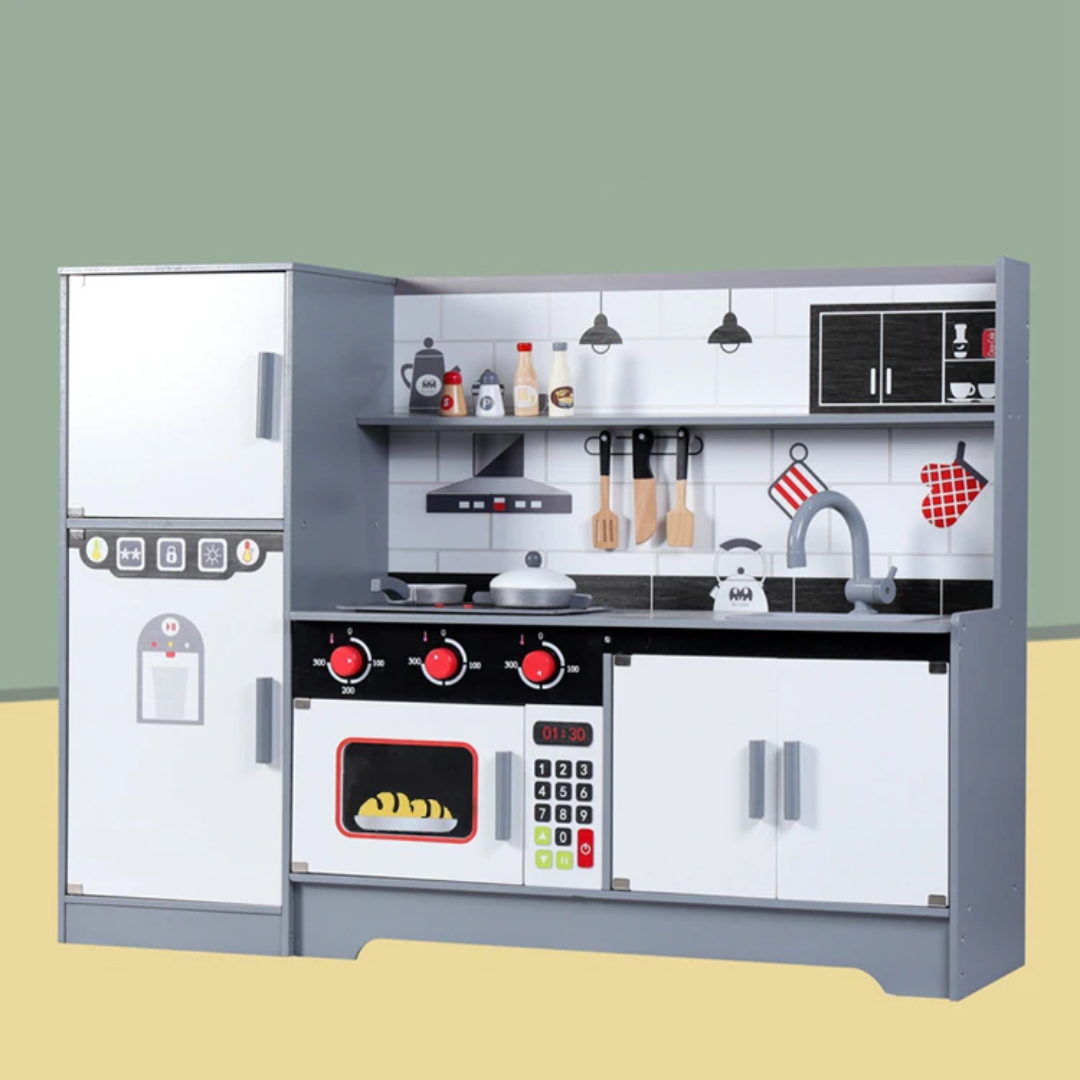 Silver  wooden kitchen
