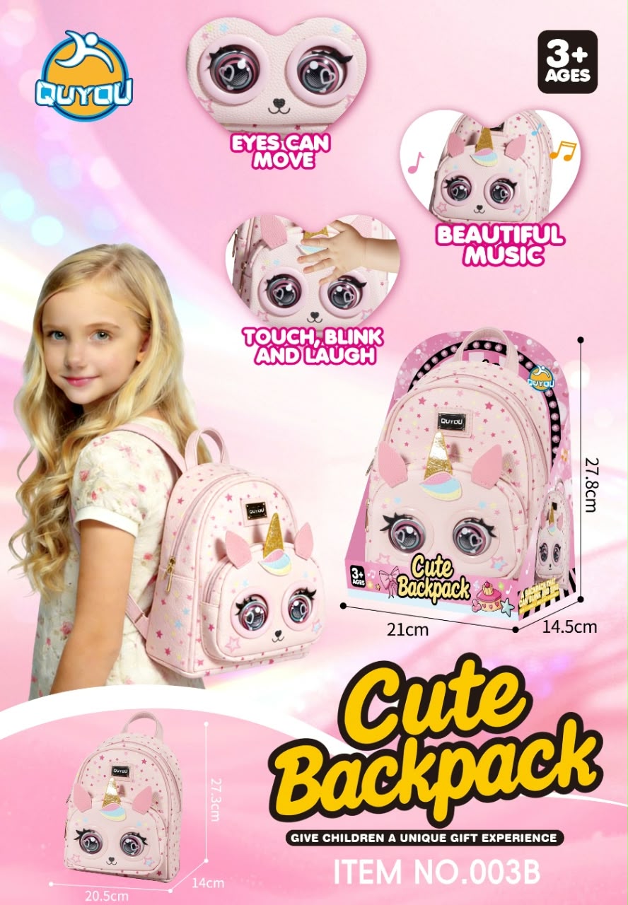 Cute 3D Animal / Panda Eye-Blinking Backpack