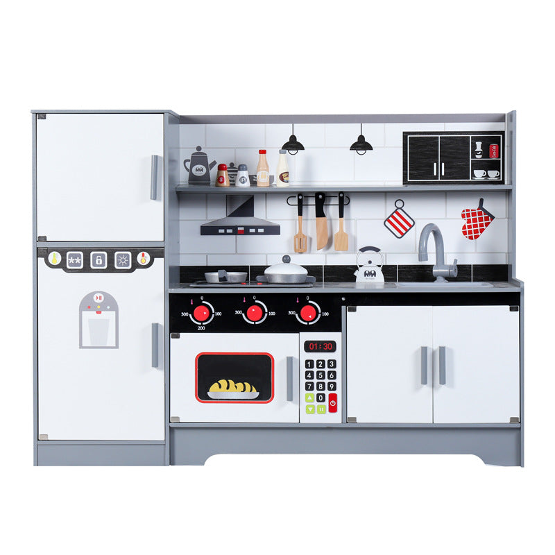 Silver  wooden kitchen