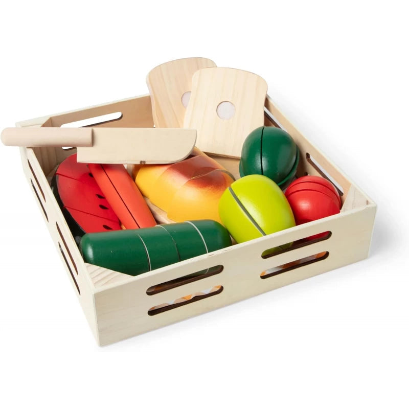 Melissa & Doug Cutting Food Wooden Play Food Set