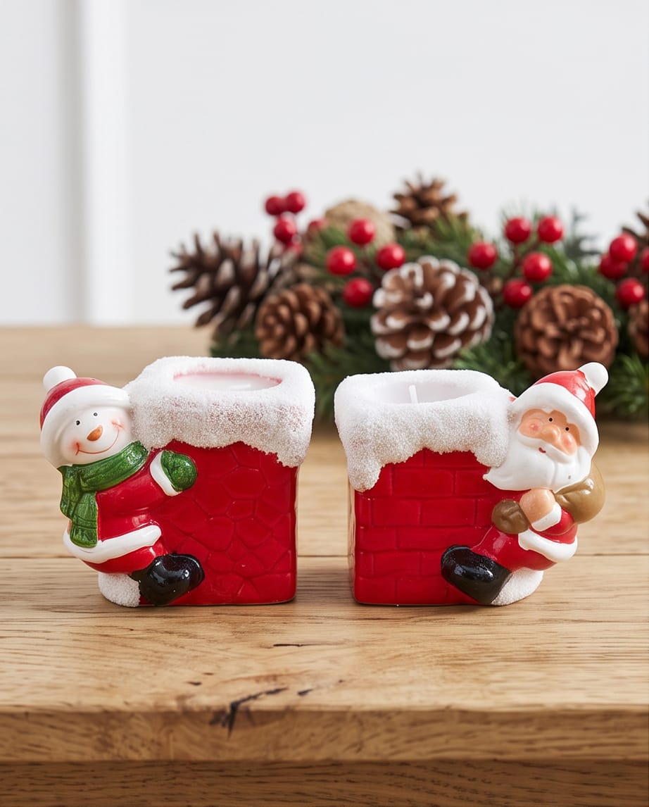 decorative Christmas chimney-shaped candle