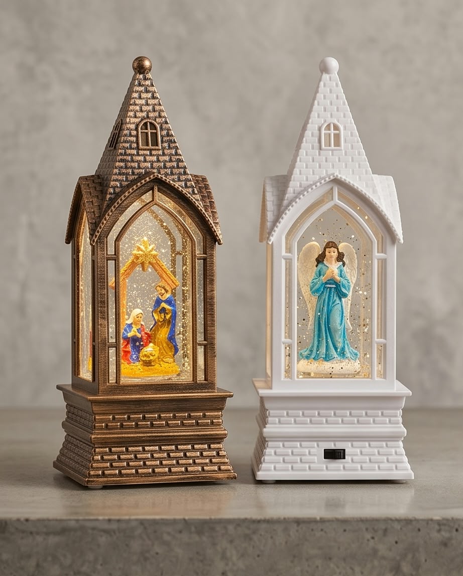 Christmas Snow Globe Lantern