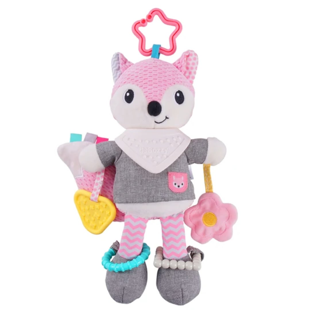 Sozzy / Jinglers Fox Multi-Feature Hanging Rattle and Activity Toy