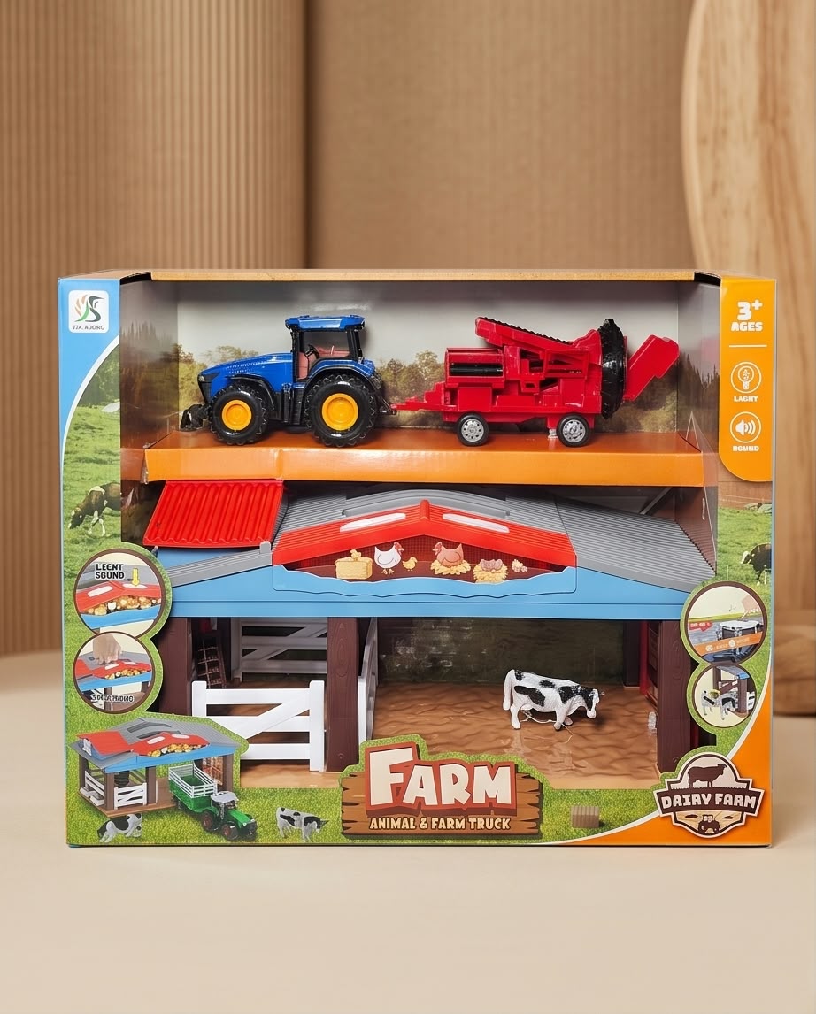 Farm Animal & Farm Truck Playset