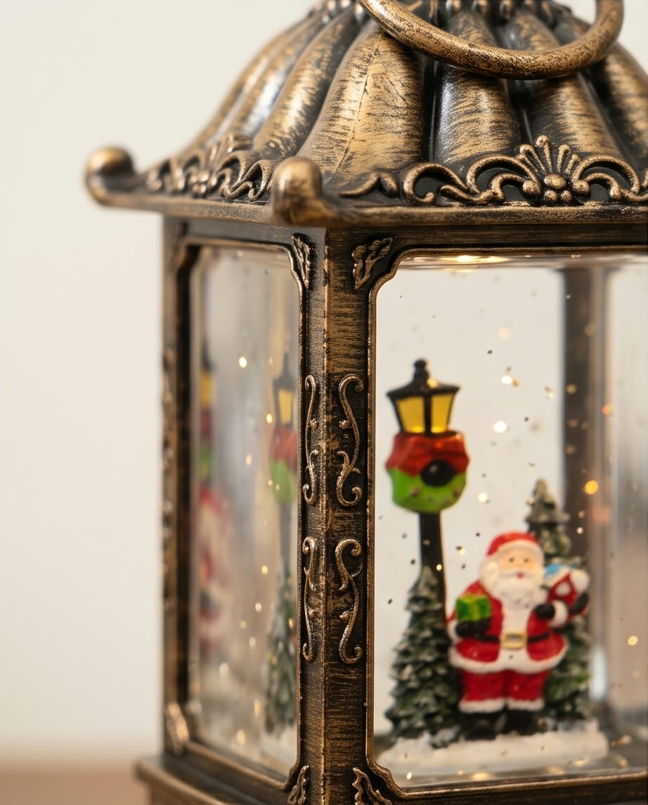 Christmas tree musical lighted water lantern