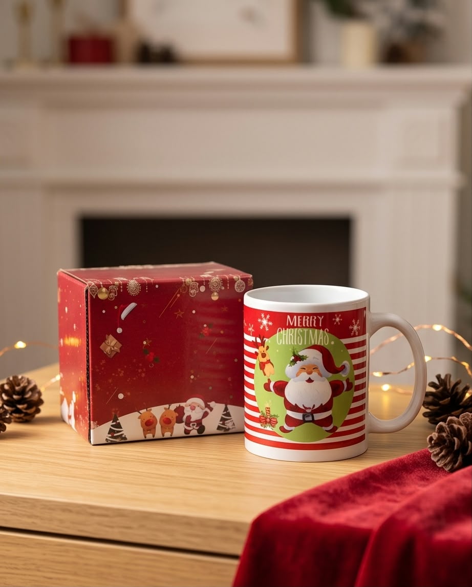 Christmas ceramic coffee mug