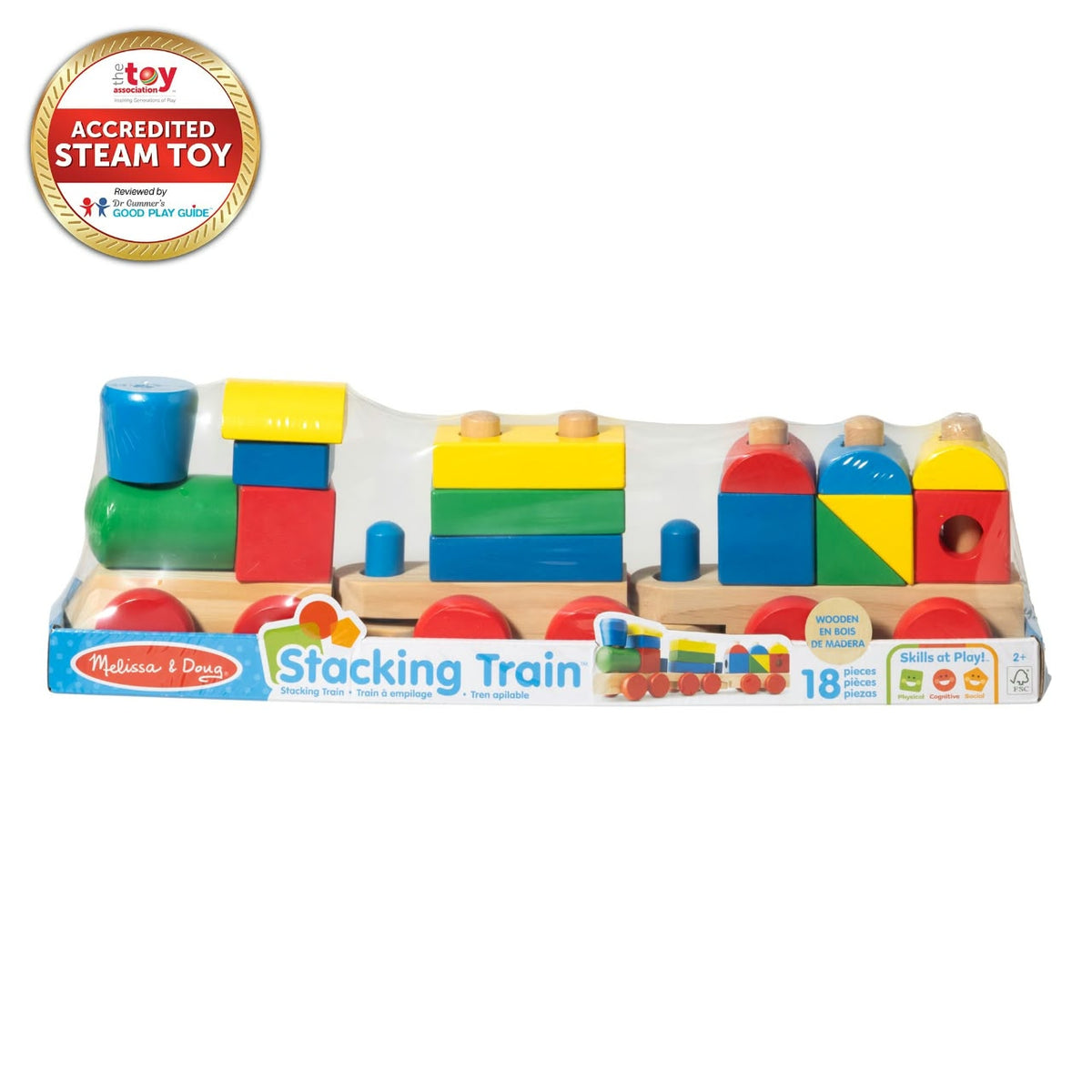 Classic Wooden Stacking Train