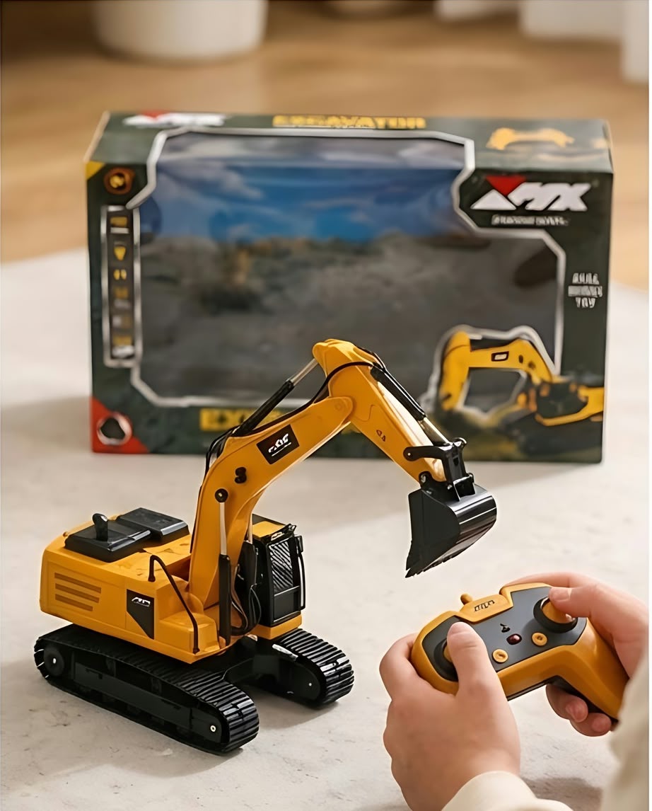 remote-controlled engineering excavator toy