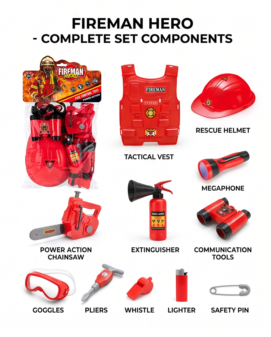 Fireman Hero Set