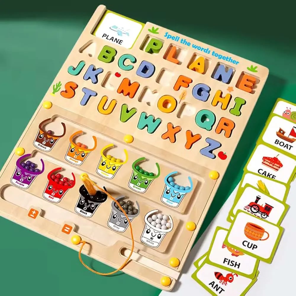 3-in-1 wooden educational toy