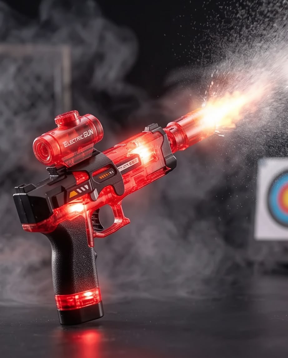 translucent electric toy gun