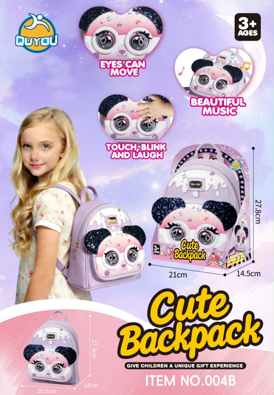 Cute 3D Animal / Panda Eye-Blinking Backpack
