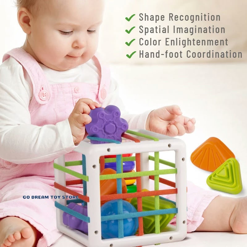 Playkidiz Shape Sorter Baby Toy Activity Cube
