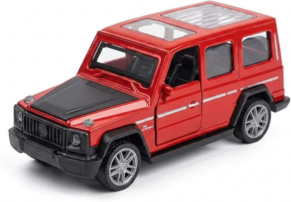 metal toy model of a Mercedes-Benz G-Class (G-Wagon) SUV