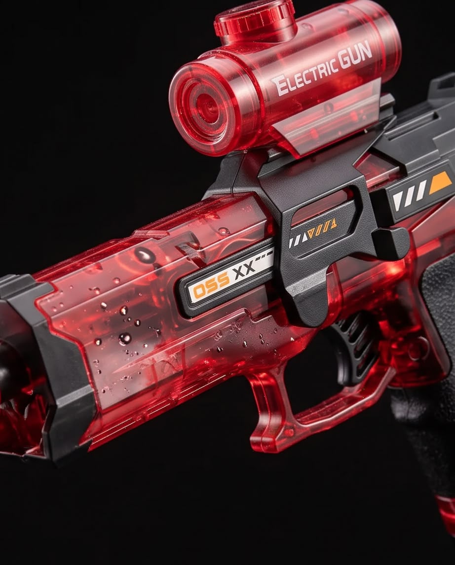 translucent electric toy gun