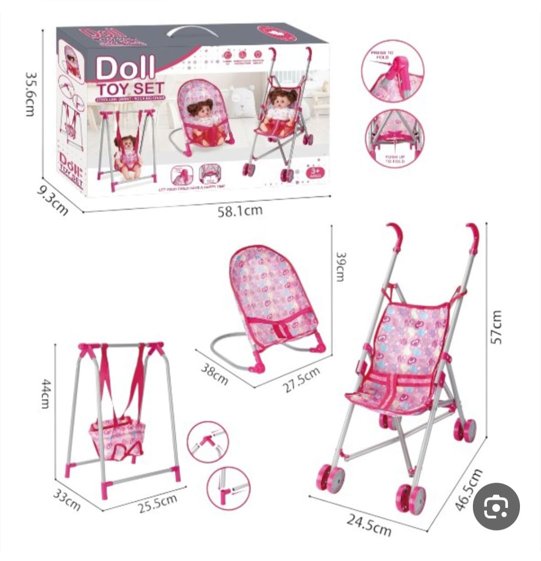 Doll baby stroller