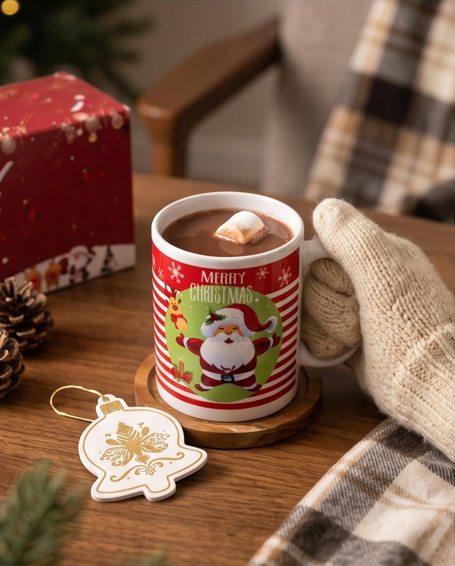 Christmas ceramic coffee mug