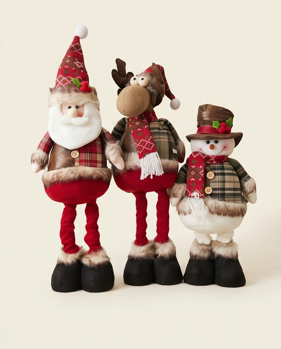handmade Christmas standing figures