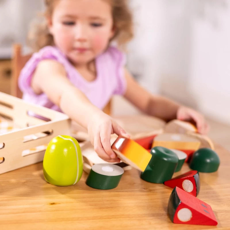 Melissa & Doug Cutting Food Wooden Play Food Set