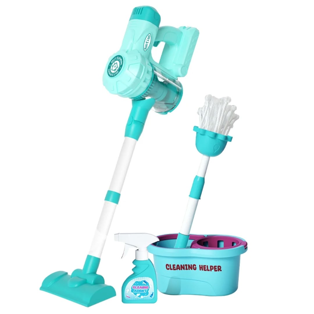 Kids Cord-Free Vacuum Cleaner and Housekeeping Playset