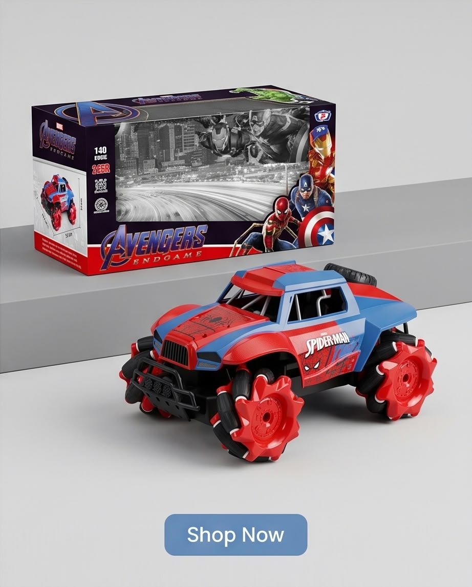 Spider-Man RC (Remote Control) 4x4 Stunt Car