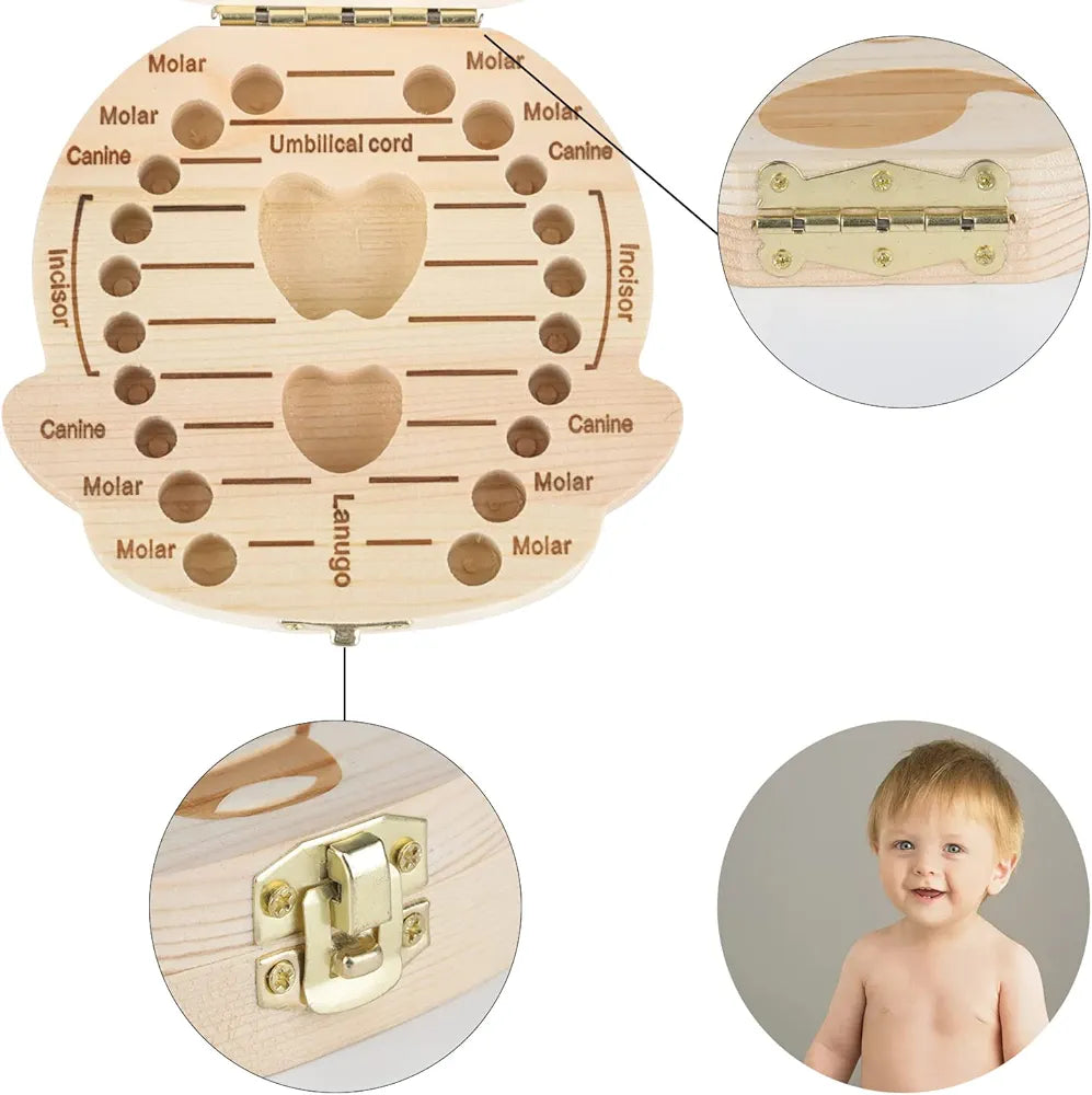 Wooden baby memory box