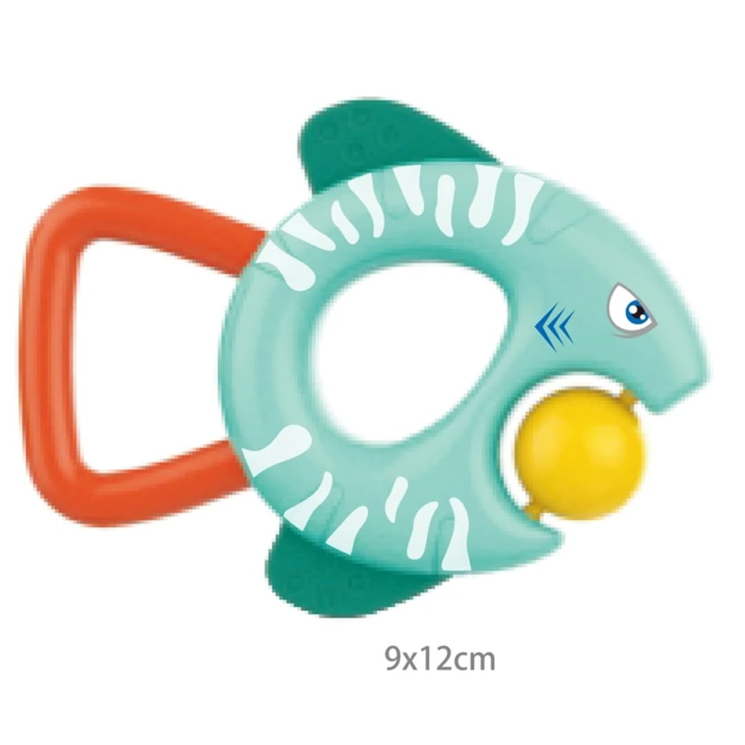 colorful baby rattles and teethers