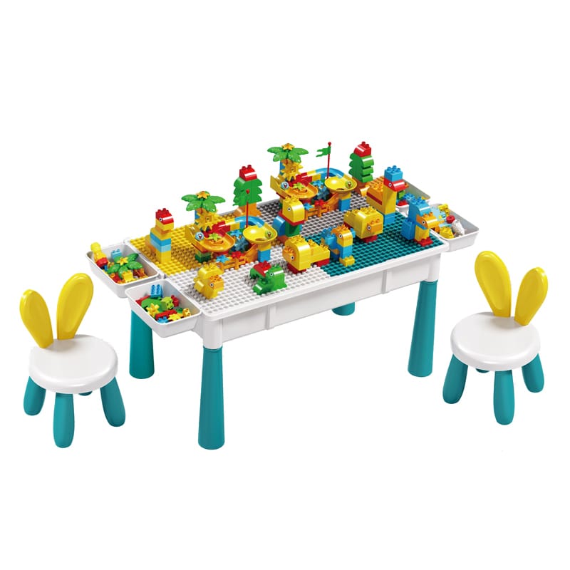 children's building block table set