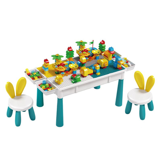 children's building block table set