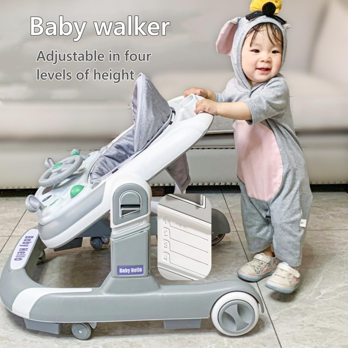 Foldable baby walker