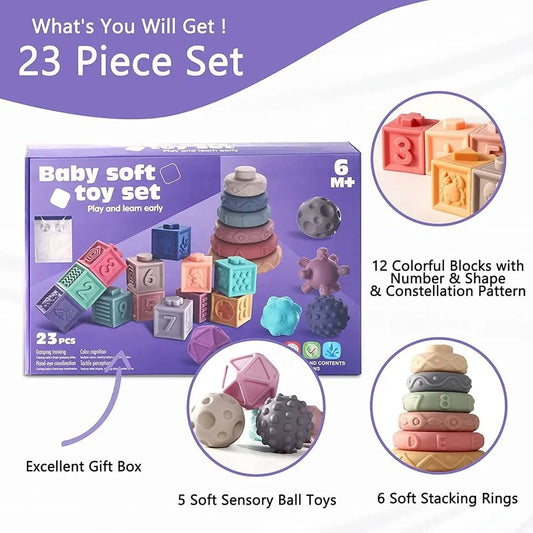 3-in-1 Montessori baby toy set