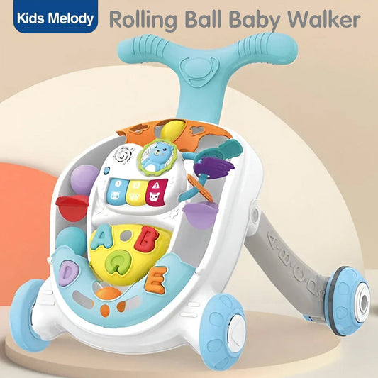 Rolling ball baby walker